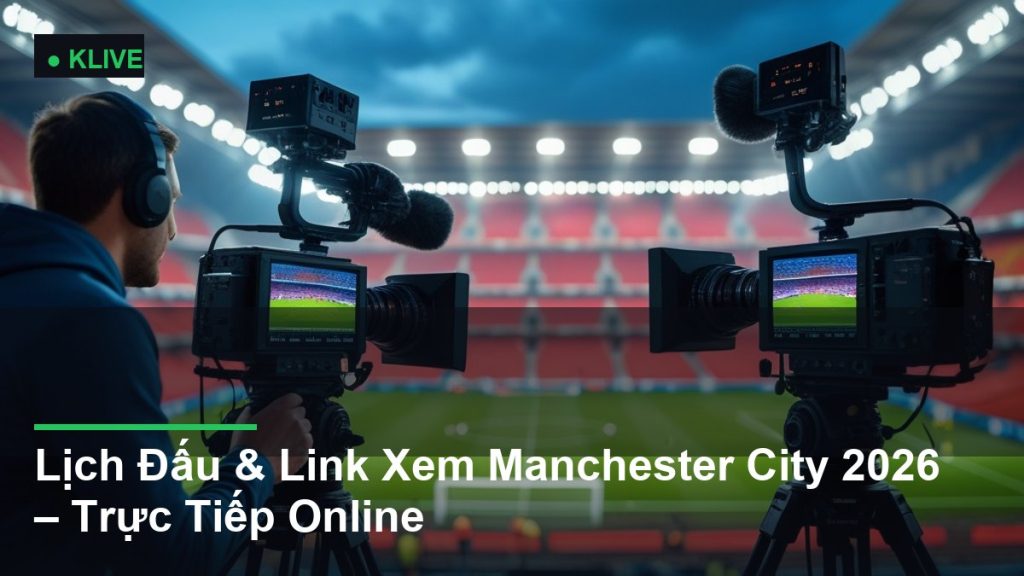 Lịch Đấu & Link Xem Manchester City 2026 – Trực Tiếp Online