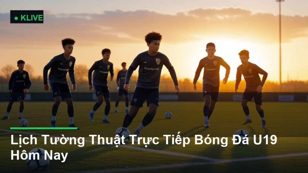 Lịch Tường Thuật Trực Tiếp Bóng Đá U19 Hôm Nay